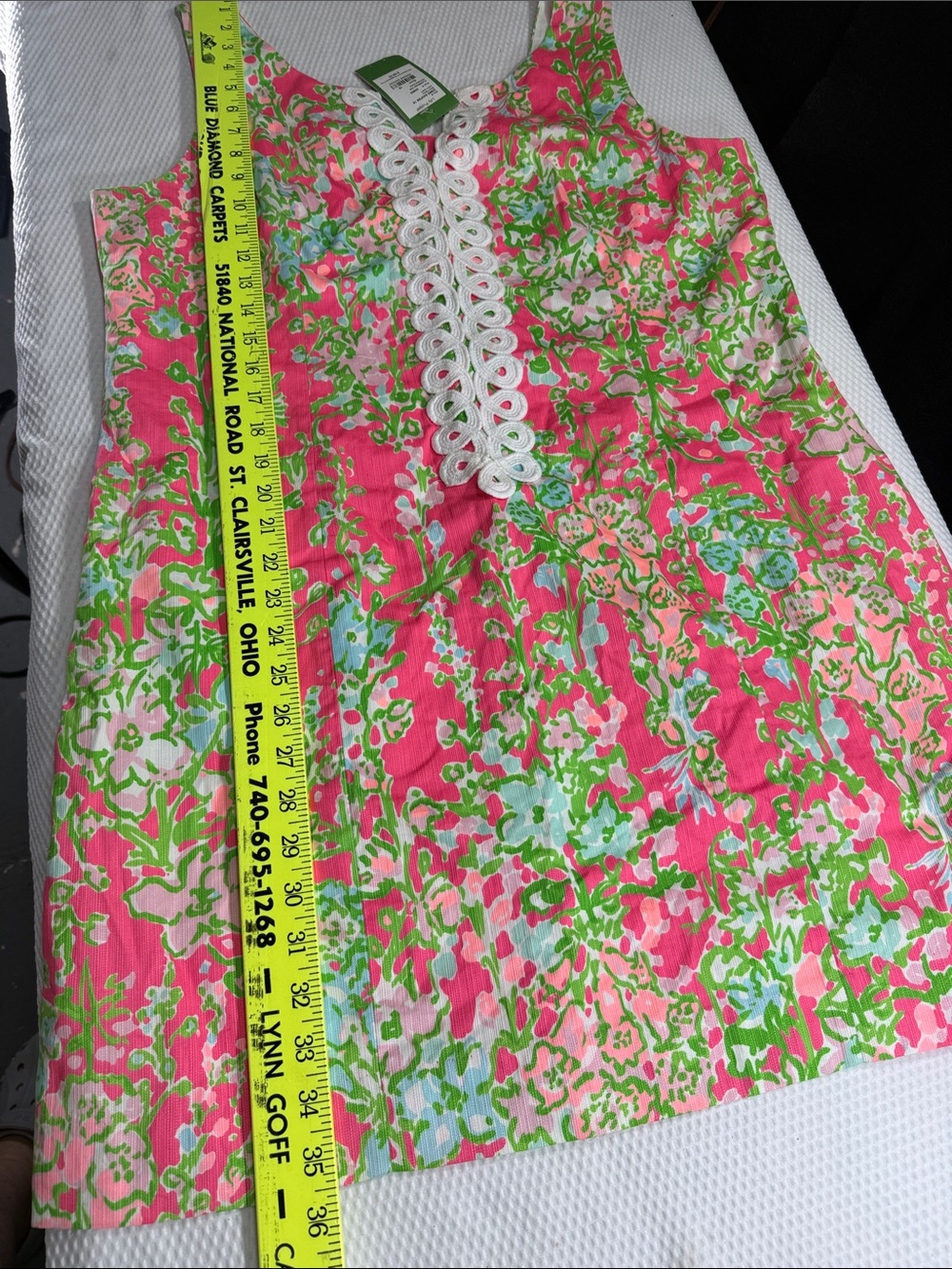 NWT Lilly Pulitzer Cathy Shift Flamingo Pink Southern Charm Floral Dress Size 16 - Picture 5 of 13